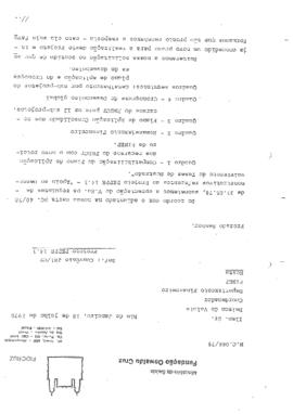 Of&iacute;cio relatando demonstrativos de execu&ccedil;&atilde;o dos projetos do Peses