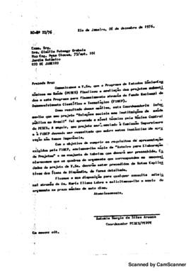 Avalia&ccedil;&atilde;o de projeto submetido ao programa Peses