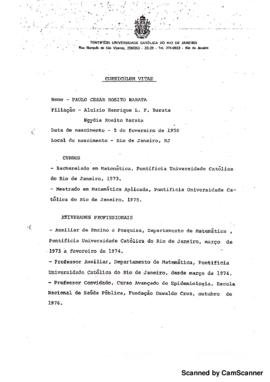 Curriculum Vitae de Paulo Cesar Rosito Barata