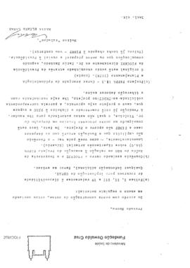 Of&iacute;cio relatando a rotina de implanta&ccedil;&atilde;o do CEPAS