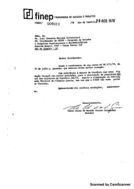 Of&iacute;cio de F&aacute;bio Celso de Macedo Soares Guimar&atilde;es para Luiz Clemente Mariani Bittencourt sobre eli...