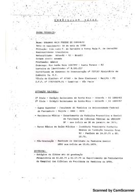 Curriculum Vitae de Eduardo Maia Freese