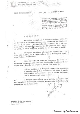 Of&iacute;cio comunicando envio das tabelas provis&oacute;rias de Cargos e Empregos