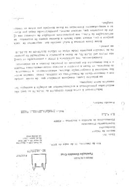 Of&iacute;cio tratando sobre esclarecimentos a respeito da execu&ccedil;&atilde;o financeira do Peppe