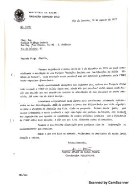 Of&iacute;cio comunicando aprova&ccedil;&atilde;o de projetos de pesquisa