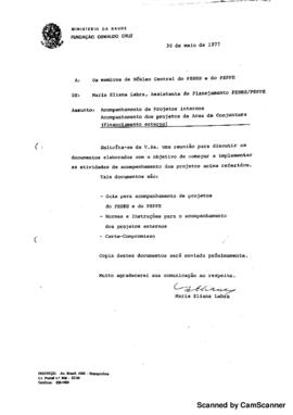 Carta comunicando pauta de reuni&atilde;o