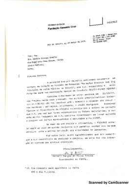 Of&iacute;cio de Antonio Sergio da Silva Arouca para Giselia Potengy Grabois solicitando repasse de verb...