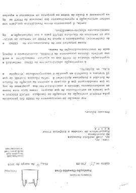 Of&iacute;cio solicitando avalia&ccedil;&atilde;o da situa&ccedil;&atilde;o do conv&ecirc;nio 281/CT