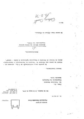 Of&iacute;cio relatando s&iacute;ntese da implanta&ccedil;&atilde;o do CEPAS