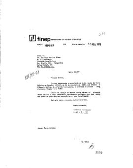 Carta para Guilardo Martins Alves (presidente da Fiocruz) com aviso sobre altera&ccedil;&atilde;o da cl&aacute;usula s...