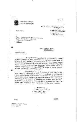 Carta de Antonio S&eacute;rgio da Silva Arouca (coordenador do Peses/Peppe) contendo novo cronograma de ...