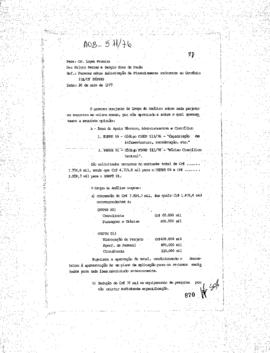 Parecer de Silvio Ferraz e Sergio Goes de Paula (coordenador da &aacute;rea operativa da Finep; coordena...