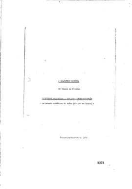 I Relat&oacute;rio Parcial Campanhas sanit&aacute;rias e sua institucionaliza&ccedil;&atilde;o