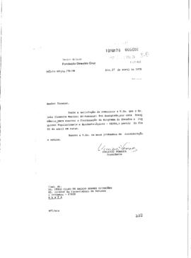Carta de Vin&iacute;cius da Fonseca (preswidente da Fiocruz para F&aacute;bio Celso de Macedo Soares Guimar&atilde;es ...