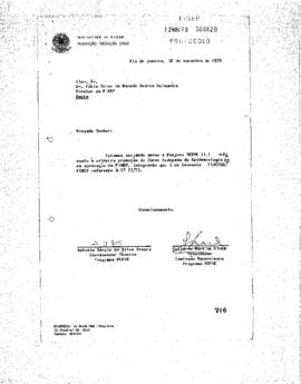 Of&iacute;cio de Antonio S&eacute;rgio da Silva Arouca (coordenador do programa Peppe) para Fabio Celso de Mace...