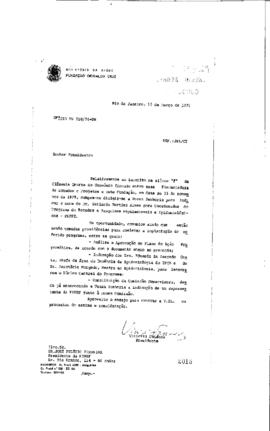 Of&iacute;cio de Vinicius da Fonseca (presidente da Fiocruz)  para Jos&eacute; Pel&uacute;cio Ferreira (presidente da ...