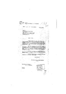 carta de Fabio Celso de Macedo Soares Guimar&atilde;es (diretor da Finep) para Ernani de Paiva Ferreira ...