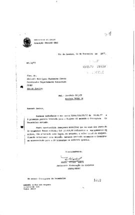 Carta de Maria Eliana Labra (Assistente  elabora&ccedil;&atilde;o  de Projetos Peses/Peppe) PARA Abelardo Rodri...