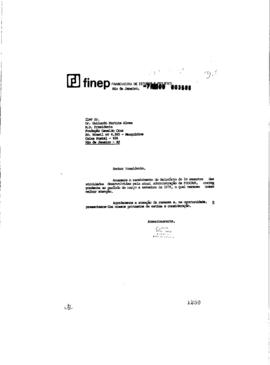 Of&iacute;cio para Guilardo Martins Alves (presidente da Fiocruz) com Relat&oacute;rio do 1&ordm; semestre das ativi...