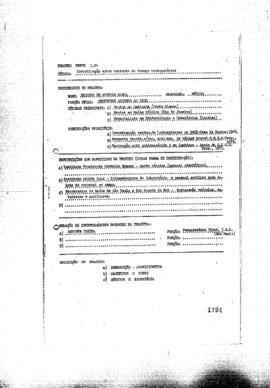 Projeto "Investiga&ccedil;&atilde;o sobre controle da doen&ccedil;a Meningoc&oacute;cica."