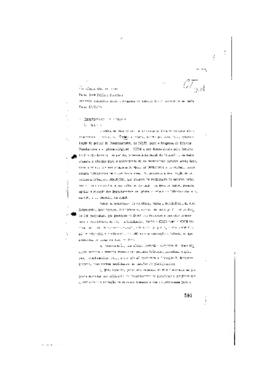 Relat&oacute;rio de Sergio Goes de Paula (coordenador de Apoio ao Desenvolvimento Social) para Jos&eacute; Pel&uacute;...