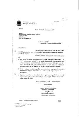 Of&iacute;cio de Ant&ocirc;nio Sergio da Silva Arouca; Sergio Goes de Paula (Coordenador do Peses/Peppe; Coord...