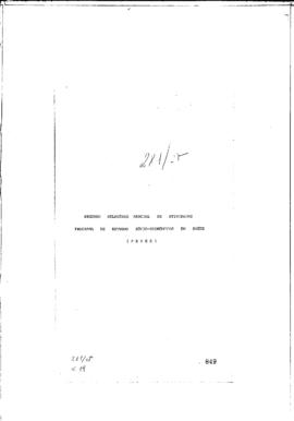 Segundo relat&oacute;rio parcial do Peses