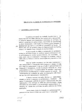 Projeto de pesquisa: "&Aacute;rea de apoio ao ensino de Epidemiologia do Peppe/Peses