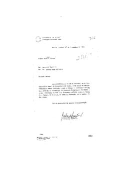 Of&iacute;cio de Guilardo Martins (assessor especial da Fiocruz) para Sergio Goes de Paula (coordenador ...