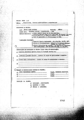 Projeto Peppe 1.06: "Toxoplasmose: aspesctos epidemiol&oacute;gicos e experimentais."