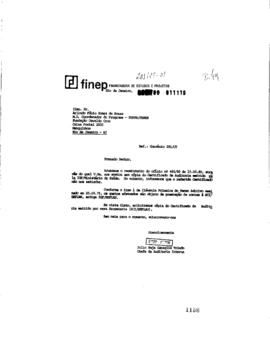 Of&iacute;cio interno da Fiocruz de Julio Raja Gabaglia Tolado (chefe de auditoria interna) para Arlindo...