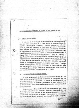 Projeto: "A mortalidade por alguns tipos de c&acirc;ncer no munic&iacute;pio do Rio de Janeiro."