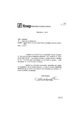 Encaminhamento da Prorroga&ccedil;&atilde;o do prazo da pesquisa "Insitucionaliza&ccedil;&atilde;o de Campanhas Sanit&aacute;ri...