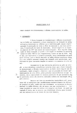 Projeto Peppe 11.2: "Curso avan&ccedil;ado de epidemiologia e m&eacute;todos quantitativos em sa&uacute;de."